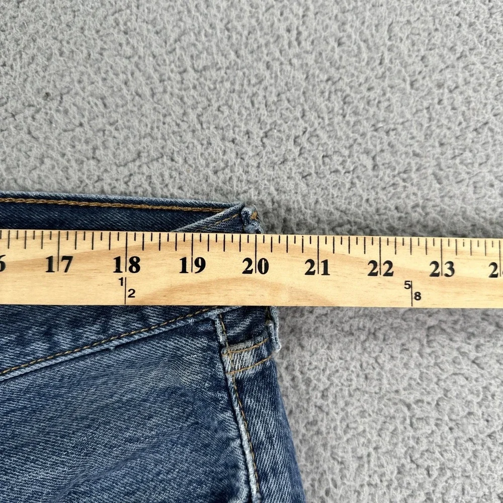 Levi's 501 Button Fly Jeans Men 40x30 Blue Straight Medium Wash Cowboy Preppy‎